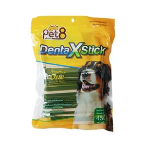 Pet8 ขนมขัดฟันสุนัข 2สี รสนม JDT02