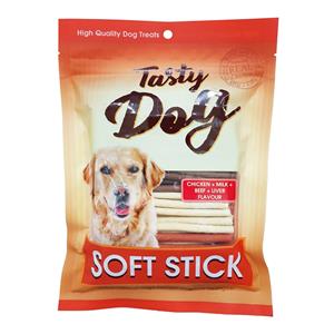 Pet8 Stick ขนมสุนัข รสไก่นมเนื้อตับ JST19 500ก.