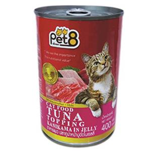 Pet8 แมวโต รสทูน่าปูอัด