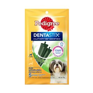 Pedigree Denta Stix ขนมขัดฟันสุนัข สำหรับสุนัขพันธุ์เล็ก รสชาเขียว 75ก.