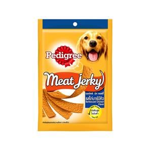 Pedigree Meat Jerky ขนมสุนัข แบบแผ่น รสไก่บาบีคิว 80ก.