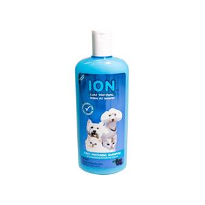 ไออ้อน แชมพูสมุนไพร สูตรอัญชัน สำหรับสุนัขขนขาว 500มล.