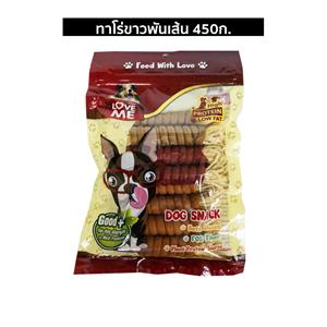 Love Me ขนมสุนัข ทาโร่ขาวพันเส้น รวมรส 300ก.