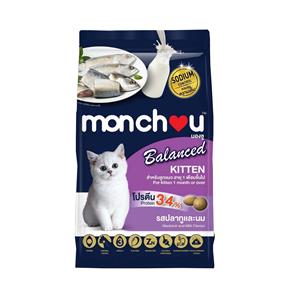 Monchou ลูกแมว สูตรBalance รสปลาทูนม