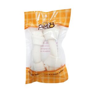 Pet8 ขนมสุนัข กระดูกผูกขาว 5.5นิ้ว HS06 2ชิ้น