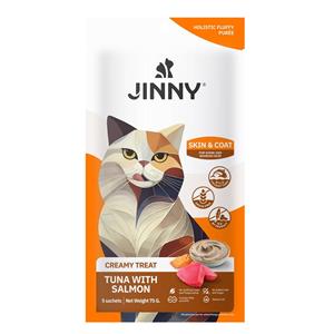 Jinny ครีมมี่ทรีต แมวเลีย รสทูน่าแซลมอน
