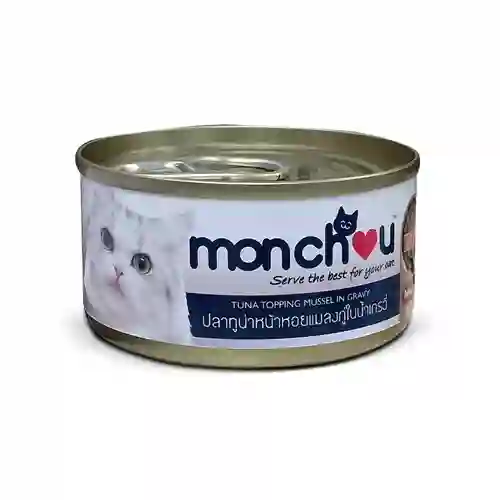 มอนชู,กระป๋อง,กระป๋องแมว,กปแมว,กป,อาหารเปียก,can,โต,adult,เกรวี่,gravy