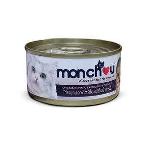 Monchou แมว รสไก่ปลาคัตสึโอะบุชิเกรวี่ 70ก.
