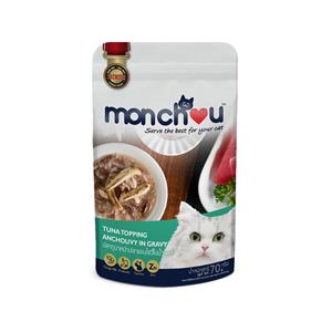 Monchou เพาซ์แมว รสทูน่าปลาแอนโชวี่ 70ก.