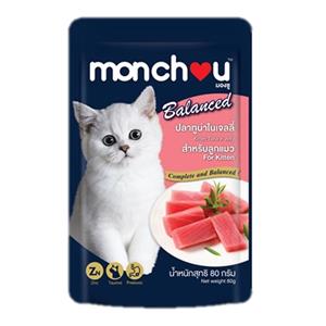 Monchou Balance เพาซ์ลูกแมว รสปลาทูน่าเจลลี่ 80ก.