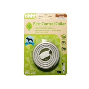 Ohh ปลอกคอจำกัดเห็บหมัดสุนัข สูตร Tea Tree