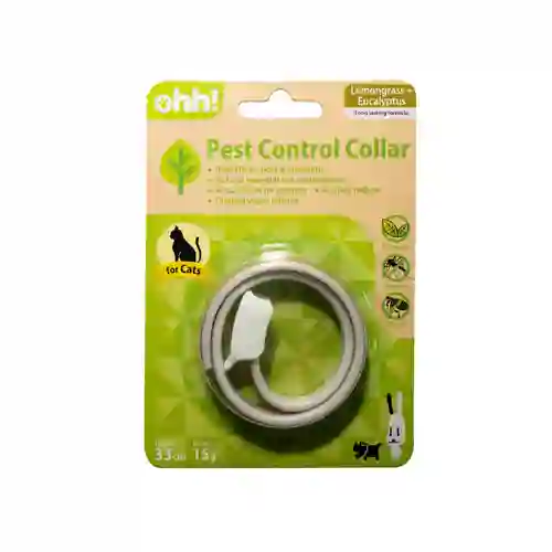 Ohh ปลอกคอจำกัดเห็บหมัดแมว สูตร Lemongrass