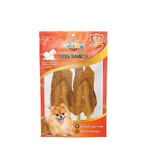 Okiko ขนมสุนัข  สูตรไก่กรอบเสียบกระดูกฉลาม 2 ชิ้น  DF-OKK-088