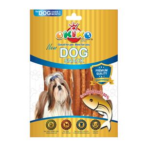 Okiko ขนมสุนัข  สูตรแซลมอนพันกระดูกฉลาม 5 ชิ้น
