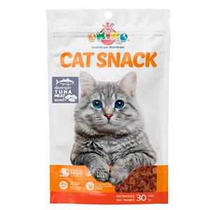 Okiko ขนมแมว รสทูน่าปลาเนื้อขาวเต๋า