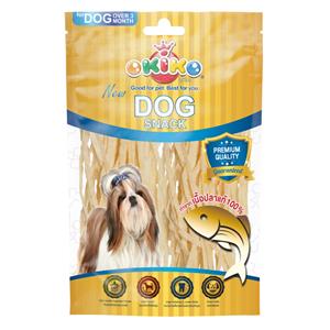 Okiko ขนมสุนัข  สูตรปลาเส้น ออริจินอล