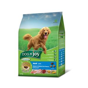 Dog'n Joy สุนัขโต รสไก่ตับ เม็ดใหญ่