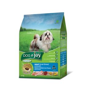 Dog'n Joy สุนัขโต รสไก่ตับ เม็ดเล็ก