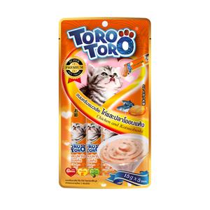 Toro แมวเลีย รสไก่และปลาโอ 60ก.