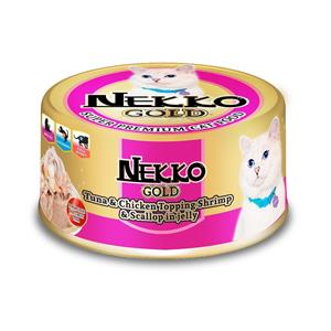 Nekko Gold แมว รสทูน่ากุ้งหอย