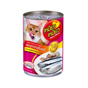 Meow Meow เหมี่ยวๆ รสทูน่ากุ้ง 400ก.
