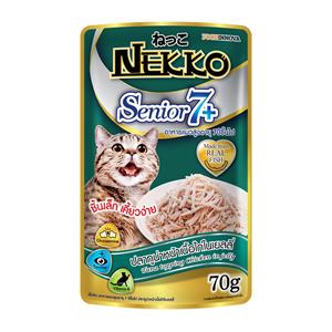 Nekko เพาซ์แมวแก่7+ รสทูน่าไก่ 70ก.