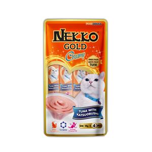Nekko Gold Creamy แมวเลีย รสทูน่าคัตสึโอะ