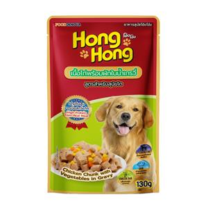 HongHong โฮ่งๆ เพาซ์สุนัข รสไก่ผักเกรวี่