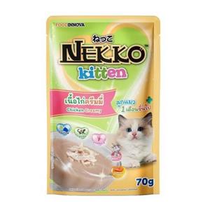 Nekko เพาซ์ลูกแมว รสไก่ครืมมี่ 70 g.