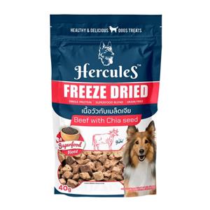 Hercules ฟรีสดราย รสเนื้อกับเมล็ดเจีย