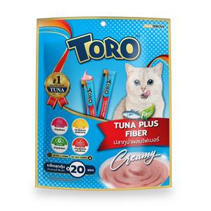 Toro แมวเลีย รสทูน่าไฟเบอร์ 20x15ก.