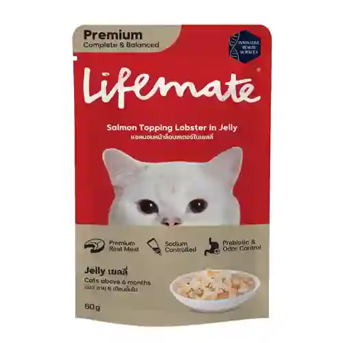 8859653203809 (โหล) 12x70ก. Lifemate เพาซ์แมว รสแซลมอนล็อบสเตอเยลลี่ โหลLMเพาซ์แมว70g แซลมอนล็อบสเตอเยลลี่ โหล 12x70 g. เพาซ์แมว,เพาซ์,เพาช์,pounch,อาหารเปียก,ซอง,แมว,เพา,เพาช์แมว,เพาแมว,เพ้า,เพ้า,เนื้อขาว