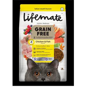 Lifemate Grainfree แมวโต รสไก่ปลา