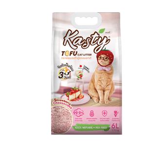 Kasty Tofu ทรายแมว สูตร Strawberry สตอรเบอรรี่