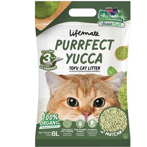Purrfect Yucca Tofu ทรายแมว กลิ่นMatch ชาเขียว