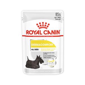 Royal Canin เพาซ์สุนัข สูตร Derma Loaf โรคผิวหนัง 85ก.