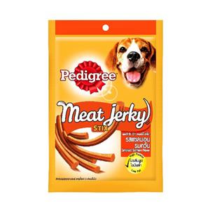 Pedigree Meat Jerky ขนมสุนัข แบบแท่ง รสแซลมอน 60ก.