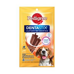Pedigree Denta Stix ขนมขัดฟันสุนัข สำหรับสุนัขพันธุ์กลาง รสเนื้อ 98ก.